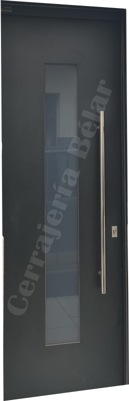Puerta de chapa con estructura metálica Puerta de chapa con estructura metálica